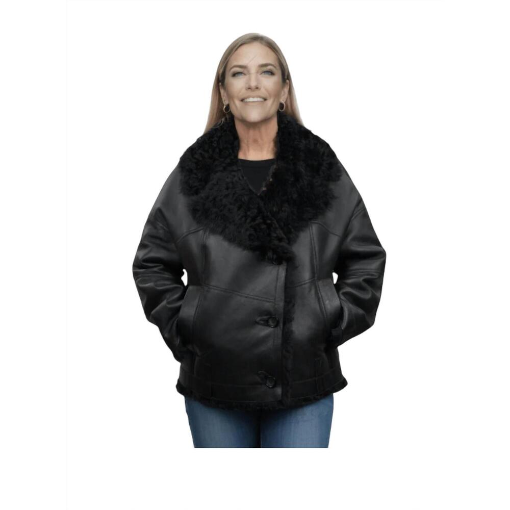 NEW LUSSO BENI smyrna leather jacket in black